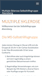 Mobile Screenshot of multiple-sklerose-abensberg.de