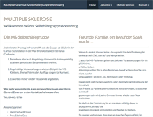 Tablet Screenshot of multiple-sklerose-abensberg.de